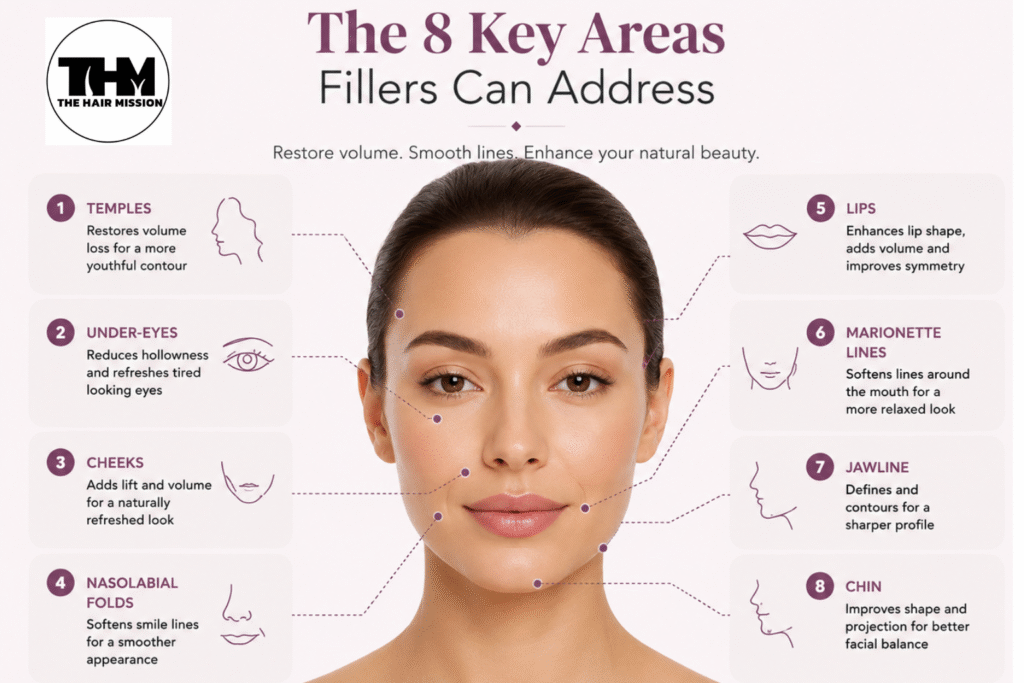The 8 key area Facial Fillers can address | The hair mission